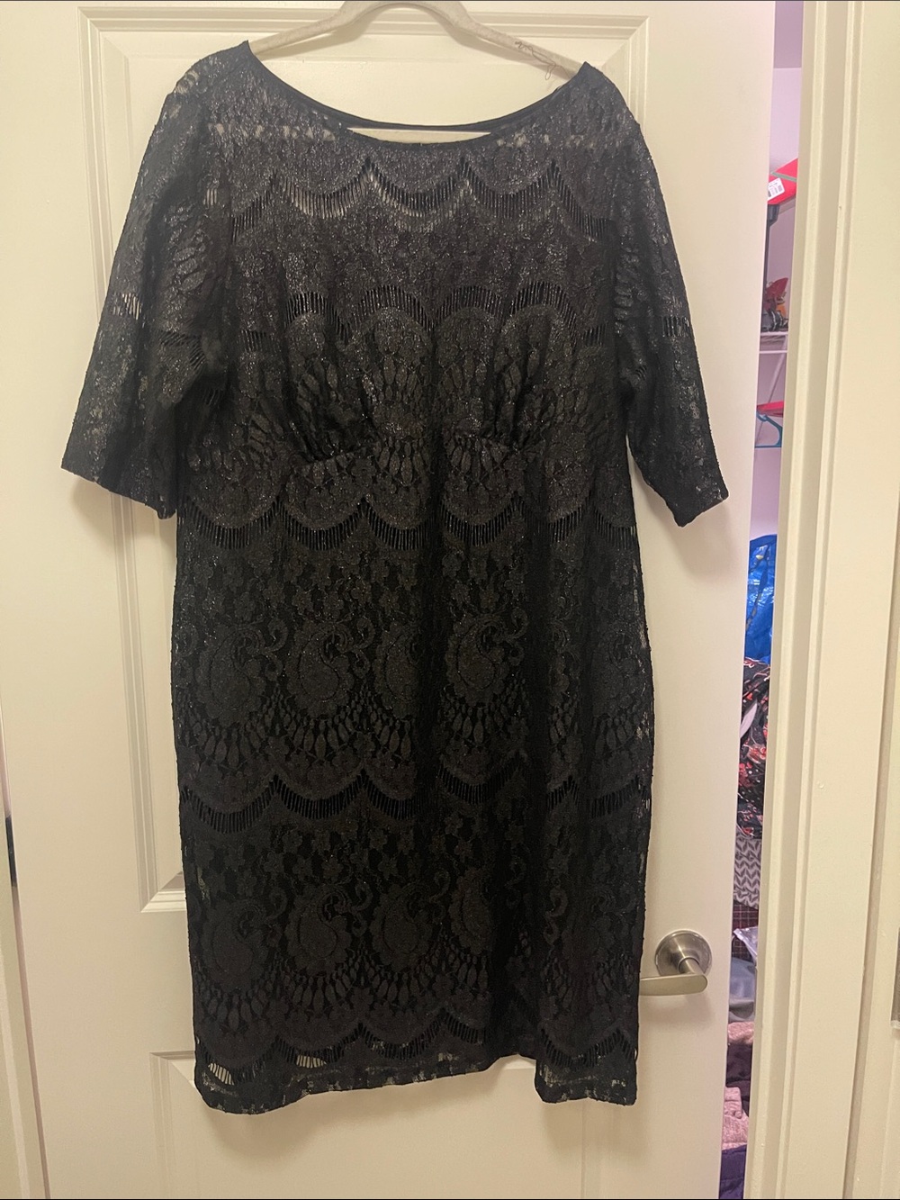 Rabbit Rabbit Rabbit Black Lace Midi Dress